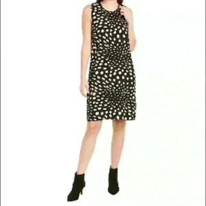 Nicole Miller NWT Sleeveless Crepe Shift Dress Size S